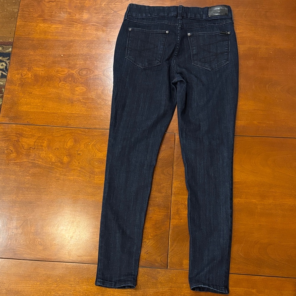 Seven7‎ Women's Deep Indigo Tummyless High Rise Skinny Jeans. Like New.  8 - Picture 11 of 13